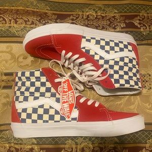 Vans Sk8-Hi BMX “Checkerboard” (Red, White, True Blue)